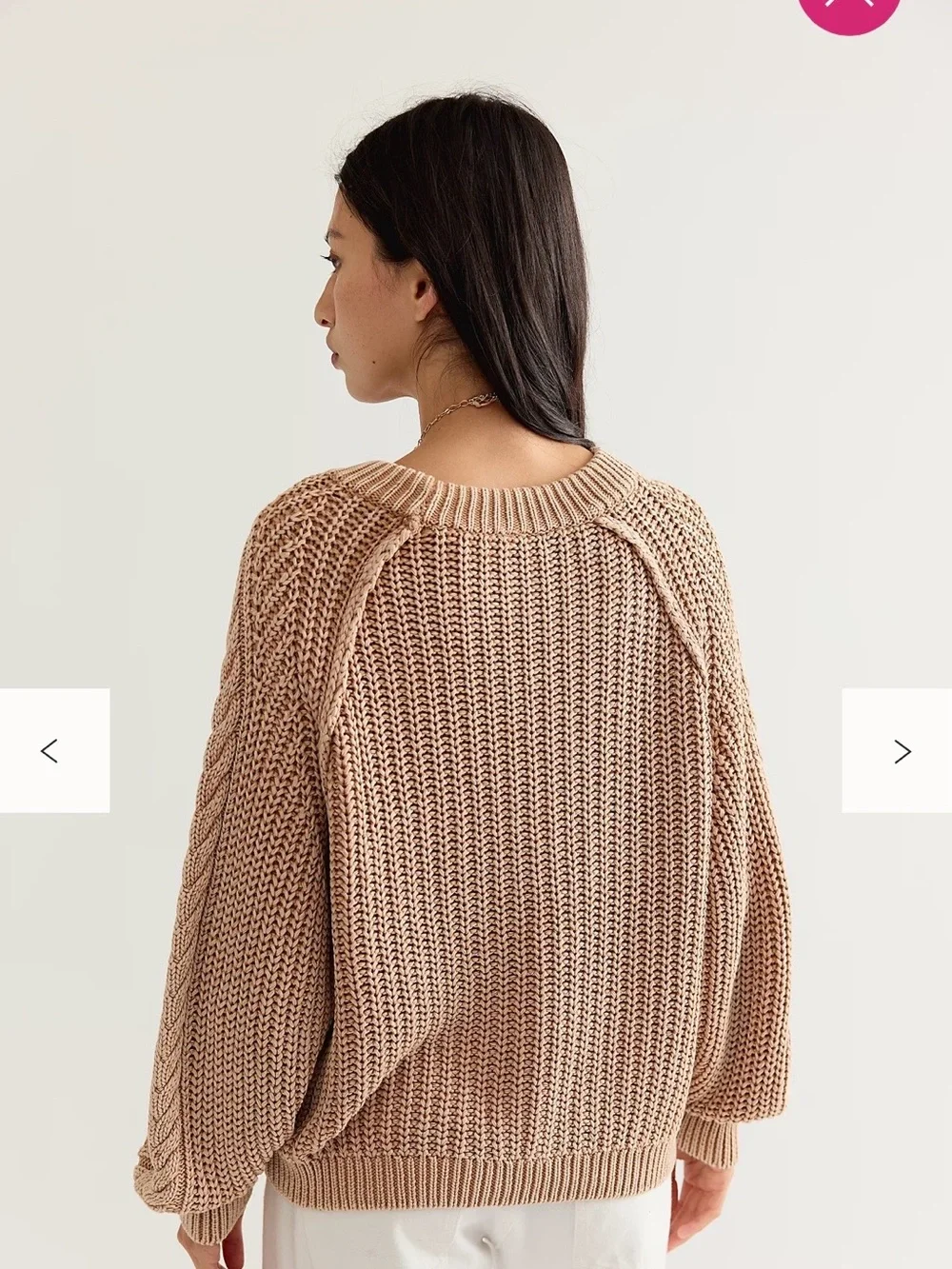 Free People Frankie Cable Knit Sweater